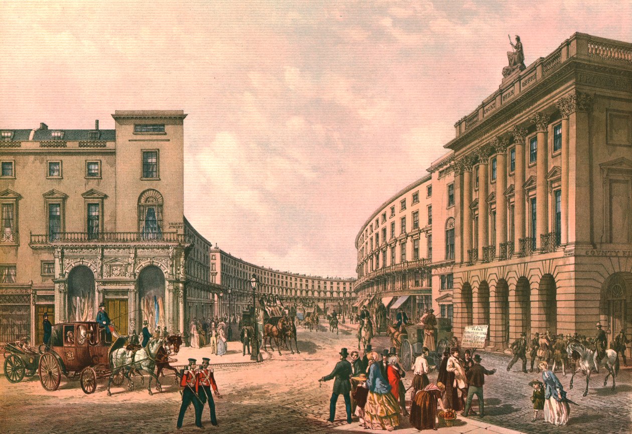 The Quadrant, Regent Street, 1852. alkotó: Day and Son