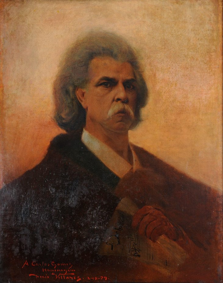 A maestro Antonio Carlos Gomes portréja alkotó: Decio Villares