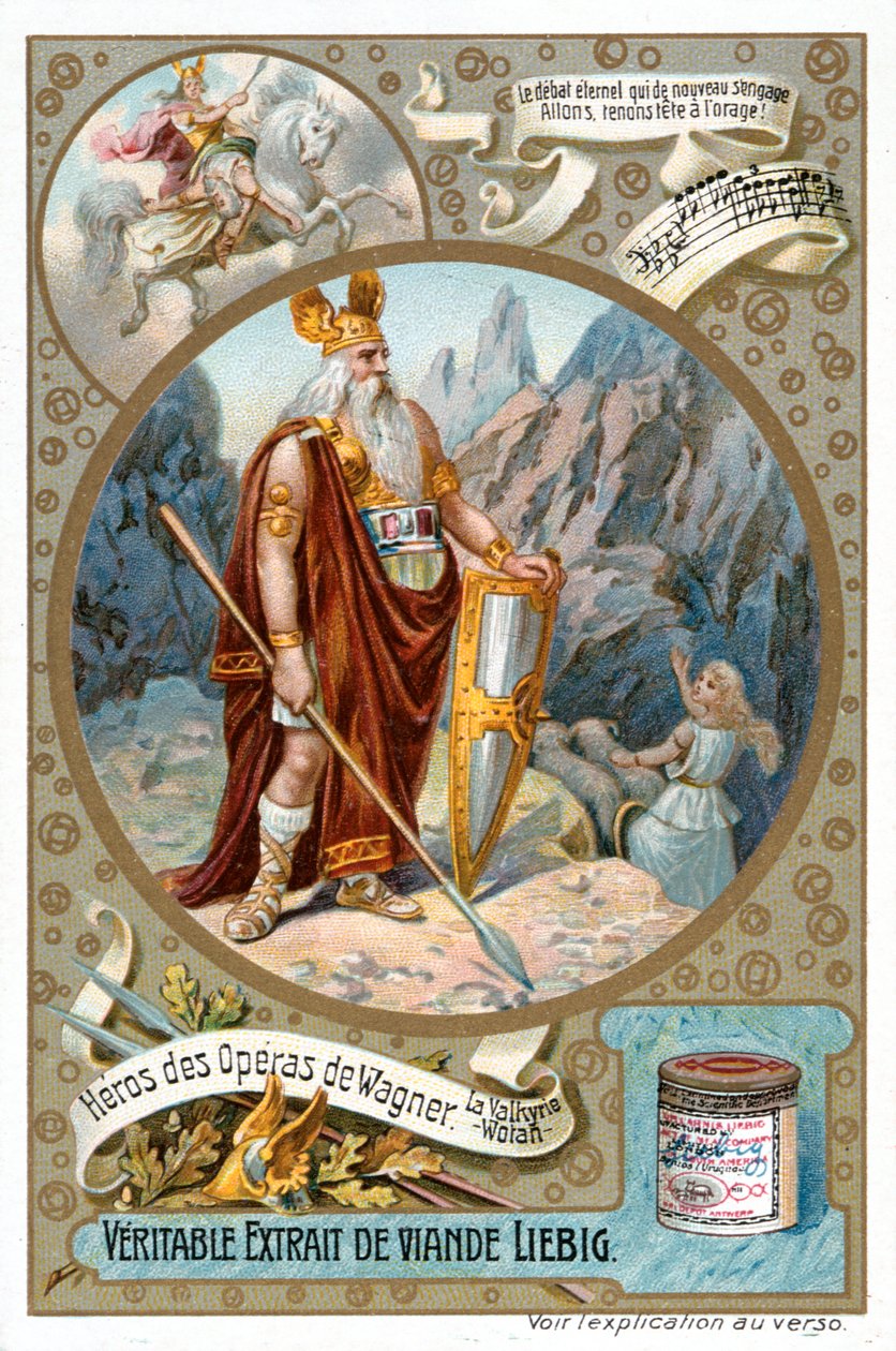 Odin, 1890-1910 alkotó: Delitz