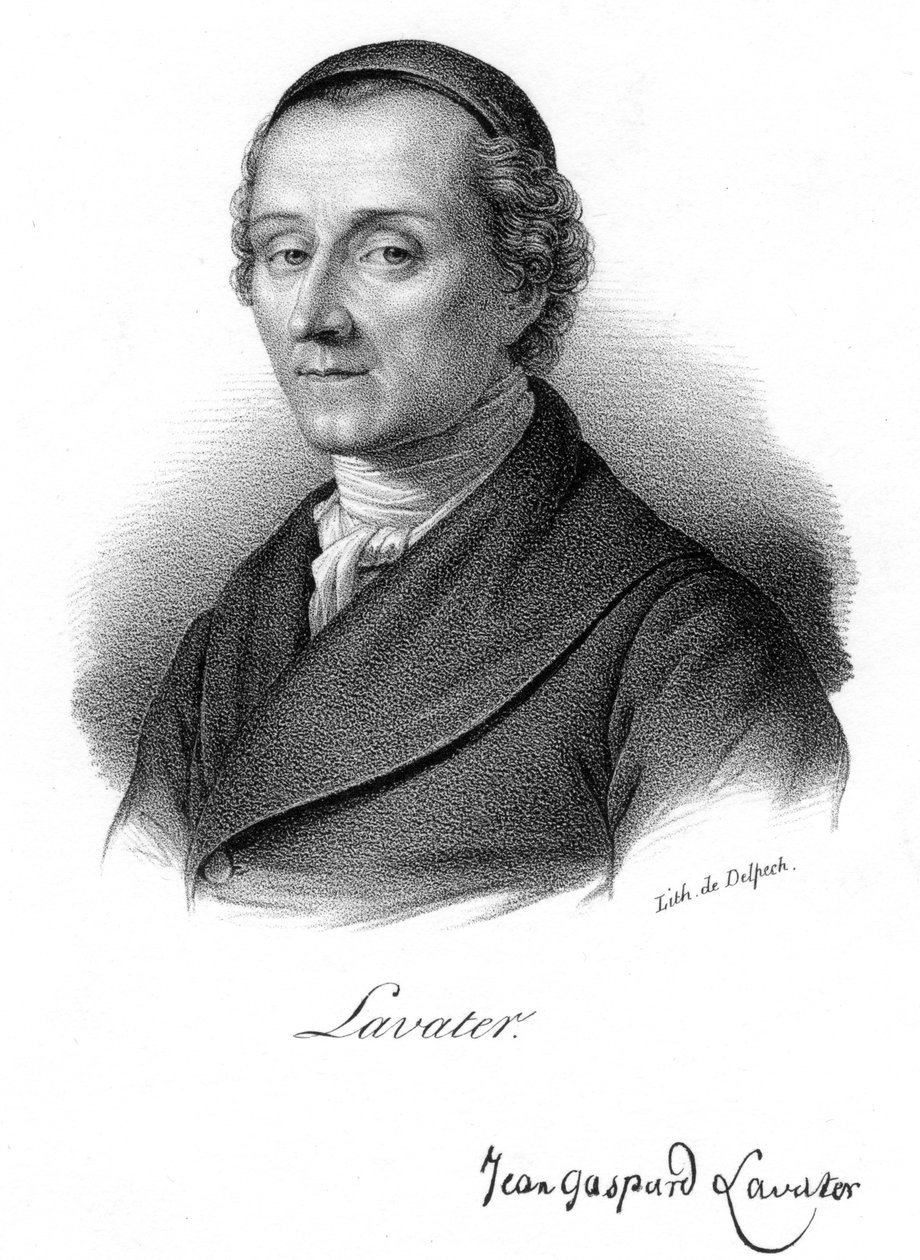 Johann Kaspar Lavater, svájci fiziognómus és teológus, 1830 körül. alkotó: Delpech