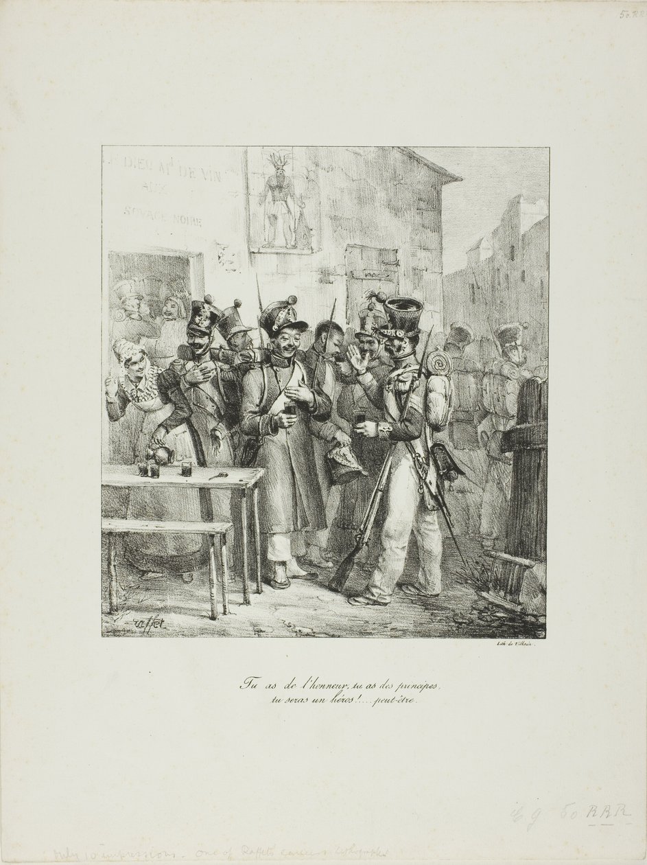 Van becsületed... alkotó: Denis Auguste Marie Raffet