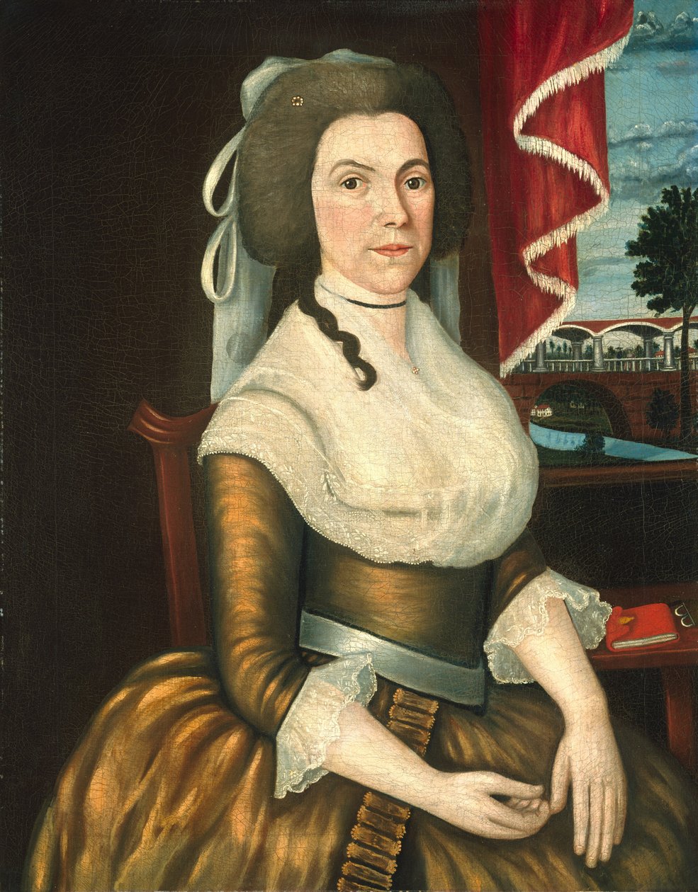 Mrs. Elizabeth Noyes Denison, c. 1790 alkotó: Denison Limner