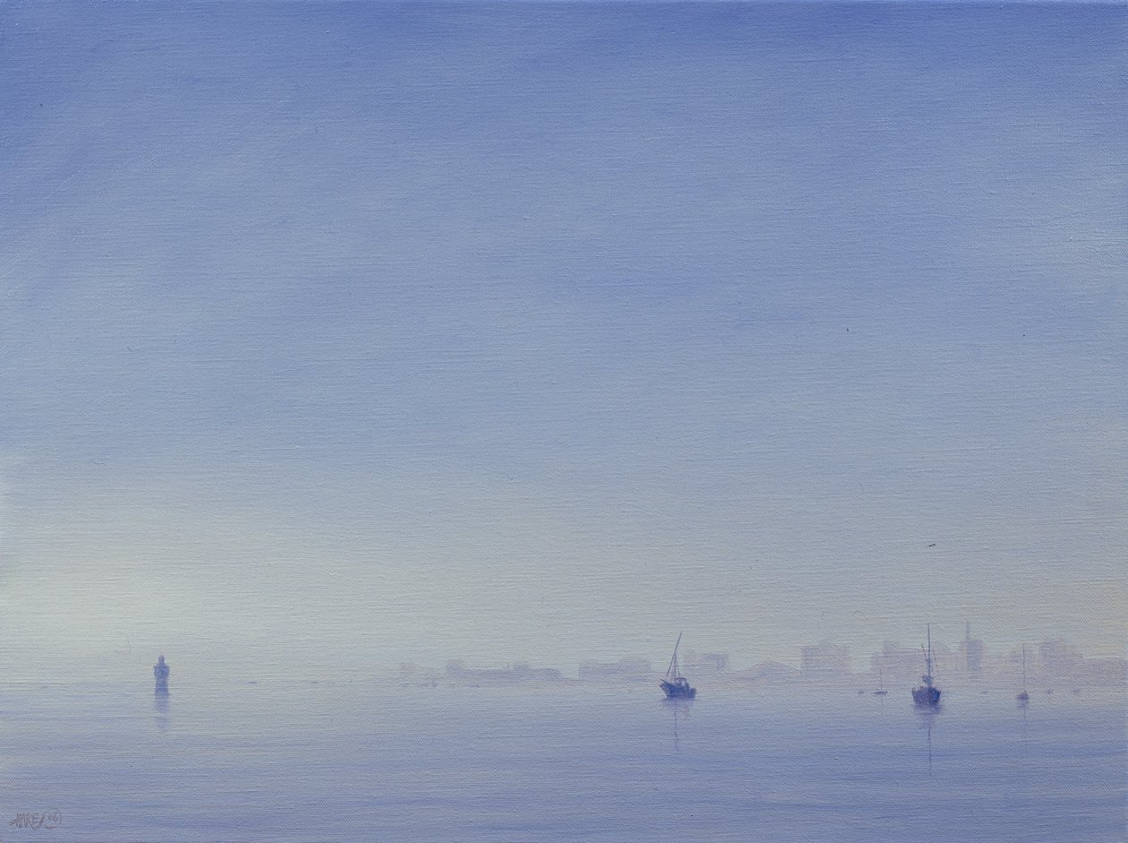 Mumbai kikötője (olaj, vászon) alkotó: Derek Hare