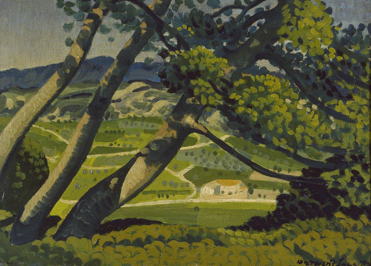 Fák, Provence, 1912 alkotó: Derwent Lees