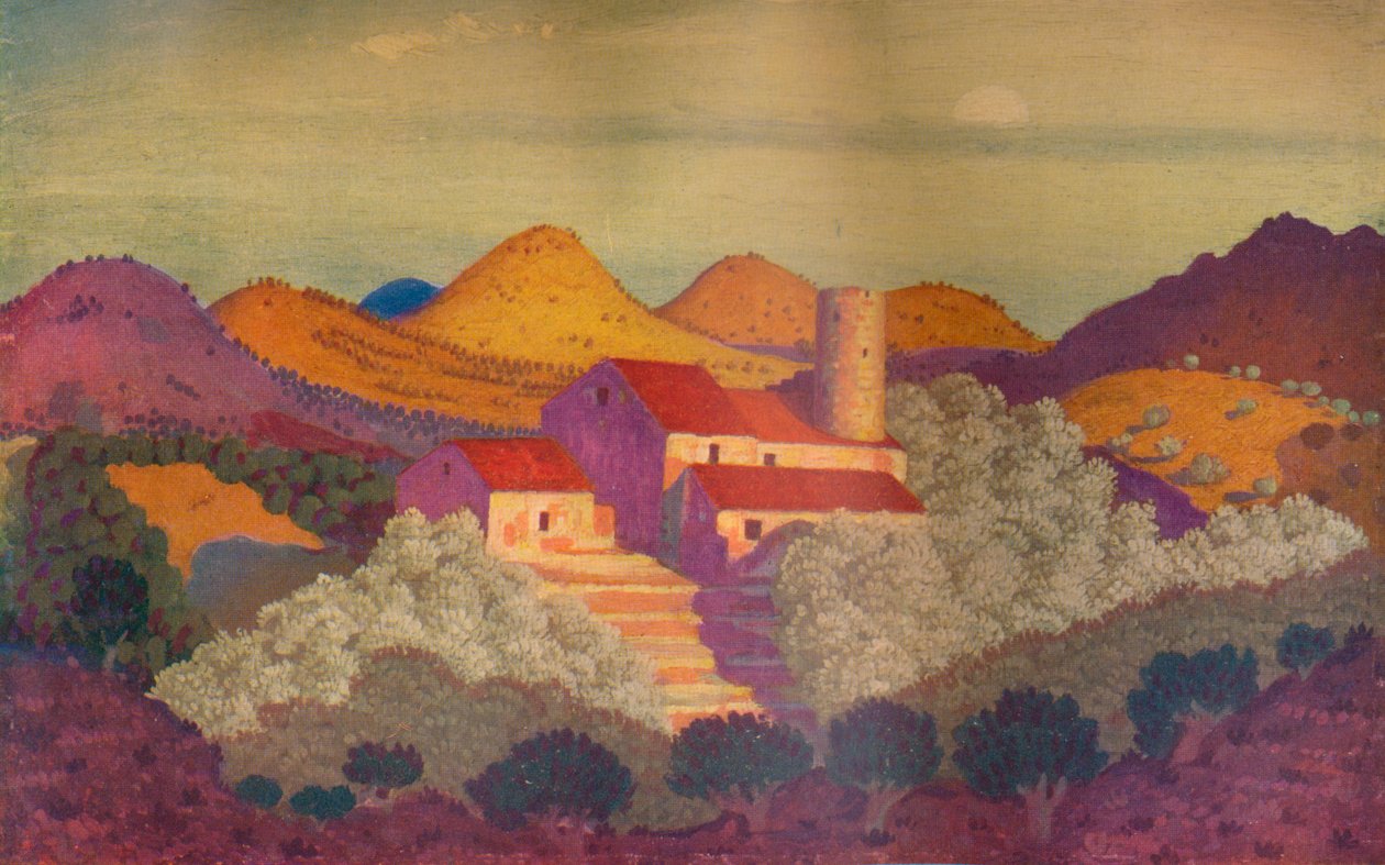 Naplemente Collioure közelében, XX. század alkotó: Derwent Lees