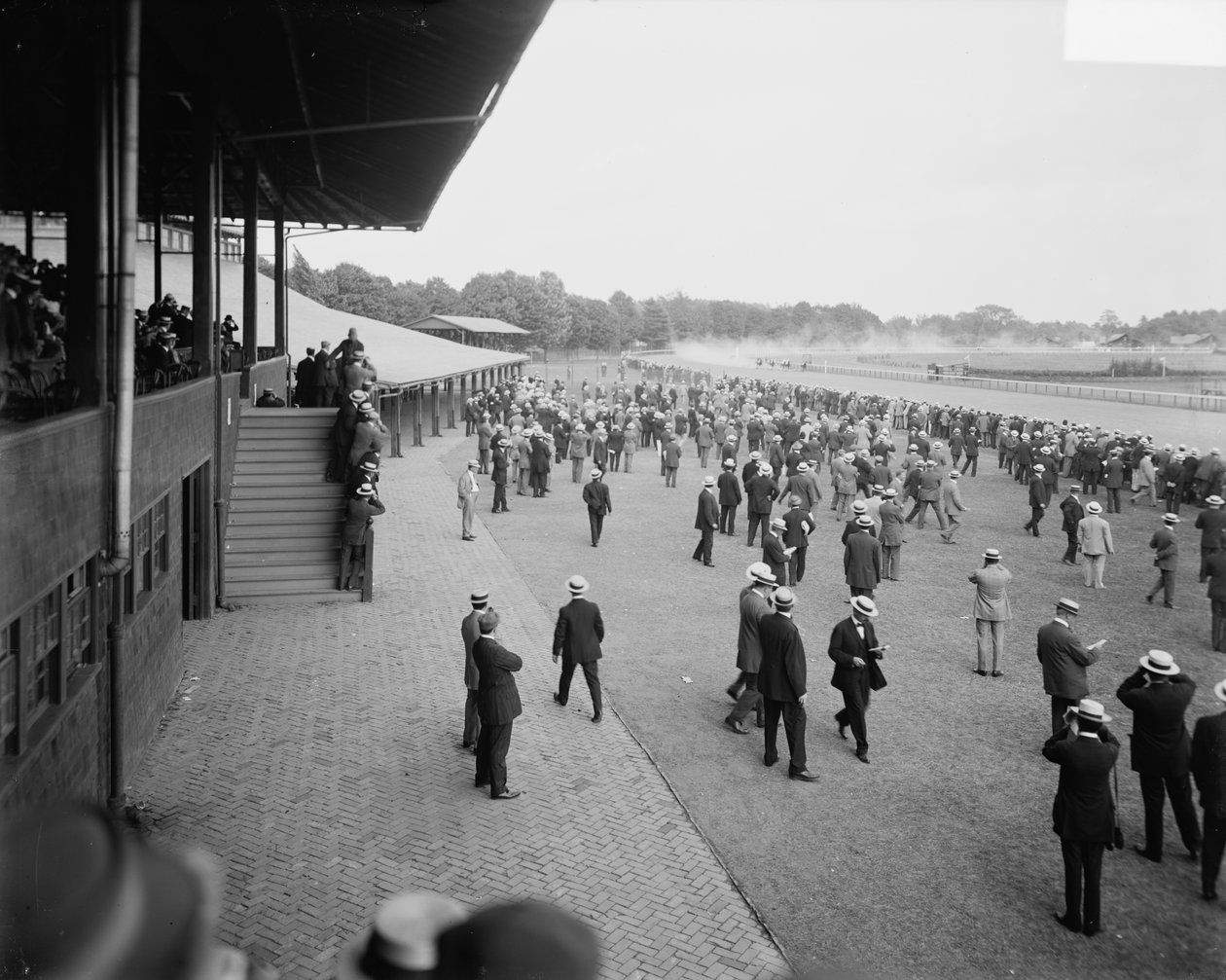 Saratoga versenypálya, Saratoga Springs, N.Y., 1900-1915 körül alkotó: Detroit Publishing Co.