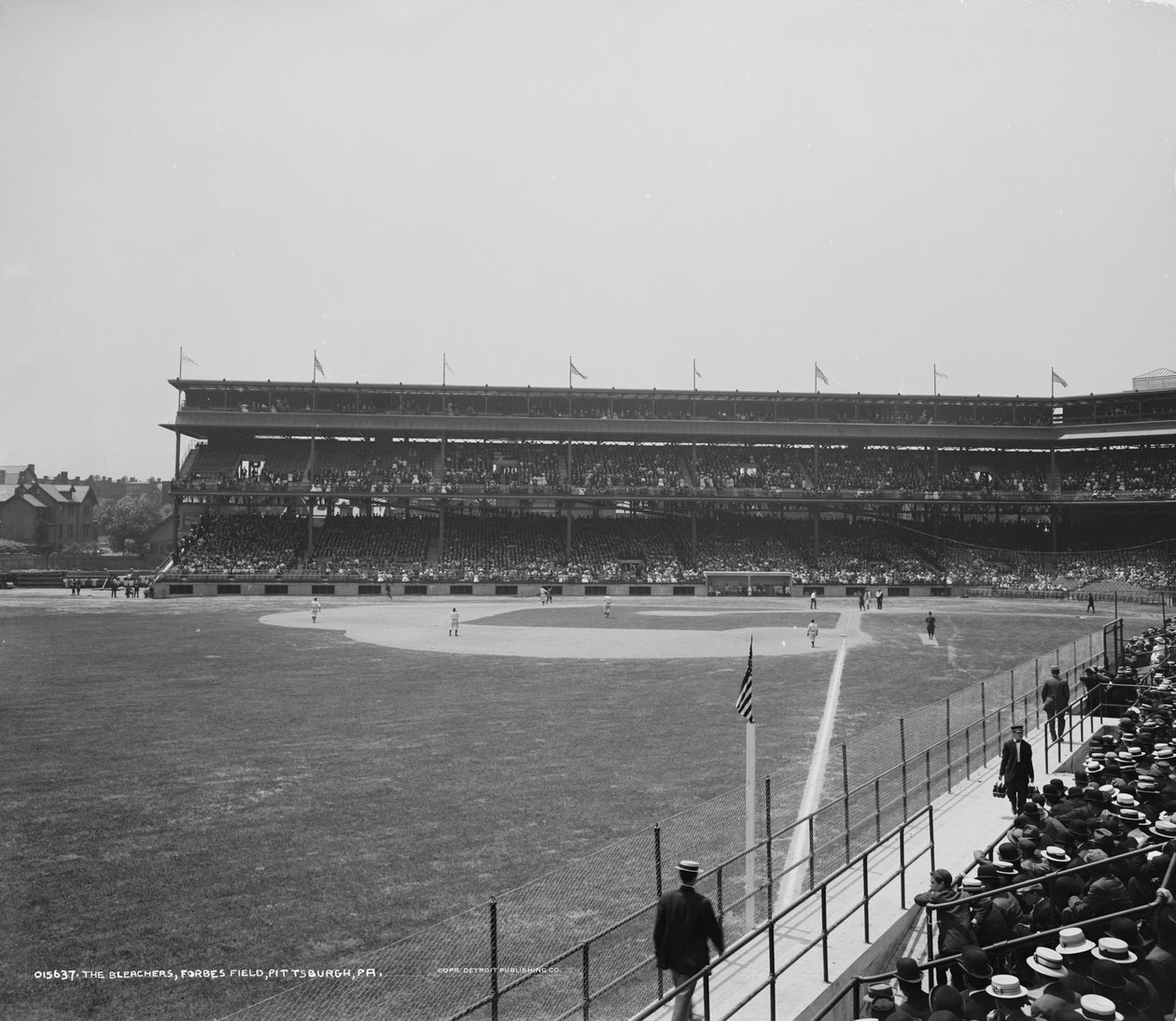 The Bleachers, Forbes Field, Pittsburgh, Pennsylvania, 1900–1915 alkotó: Detroit Publishing Co.