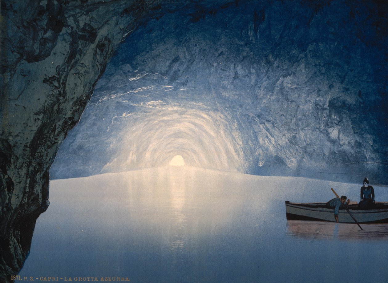 Kék barlang, Capri-sziget, 1890-1900 alkotó: Detroit Publishing Co.