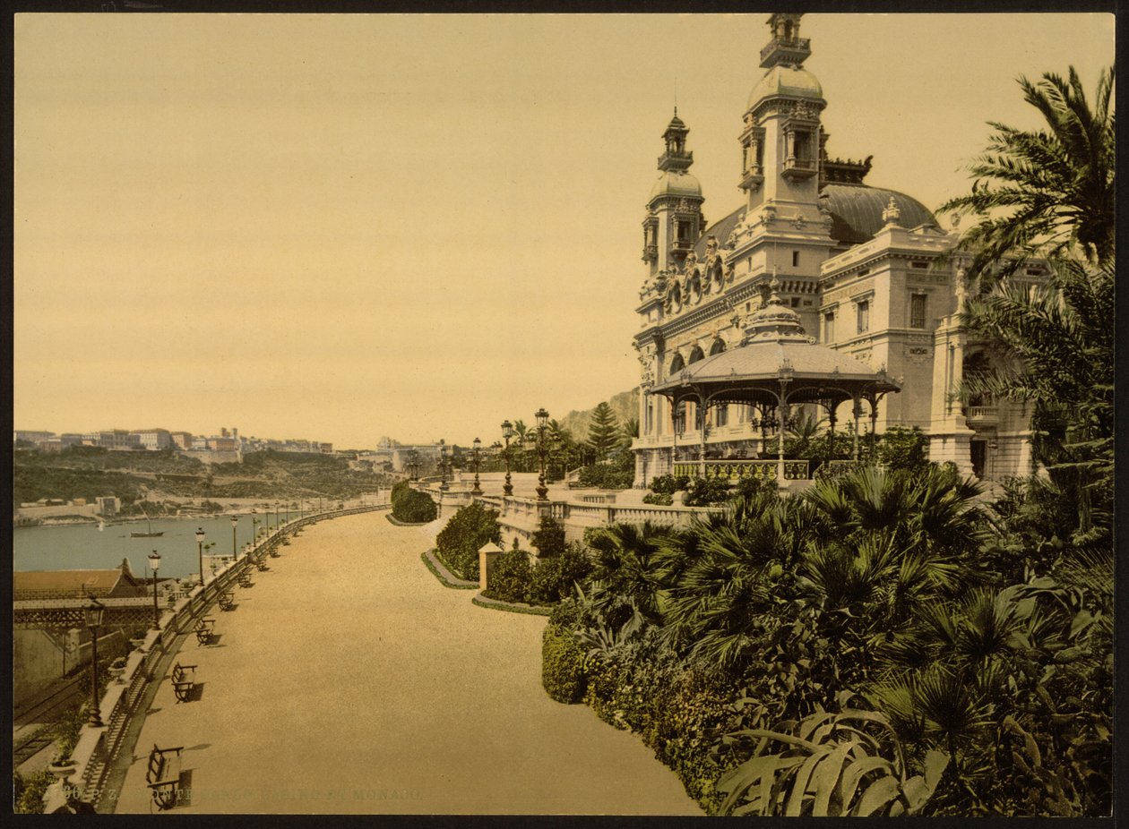 Kaszinó, Monte Carlo, Monaco, Riviéra alkotó: Detroit Publishing Co.