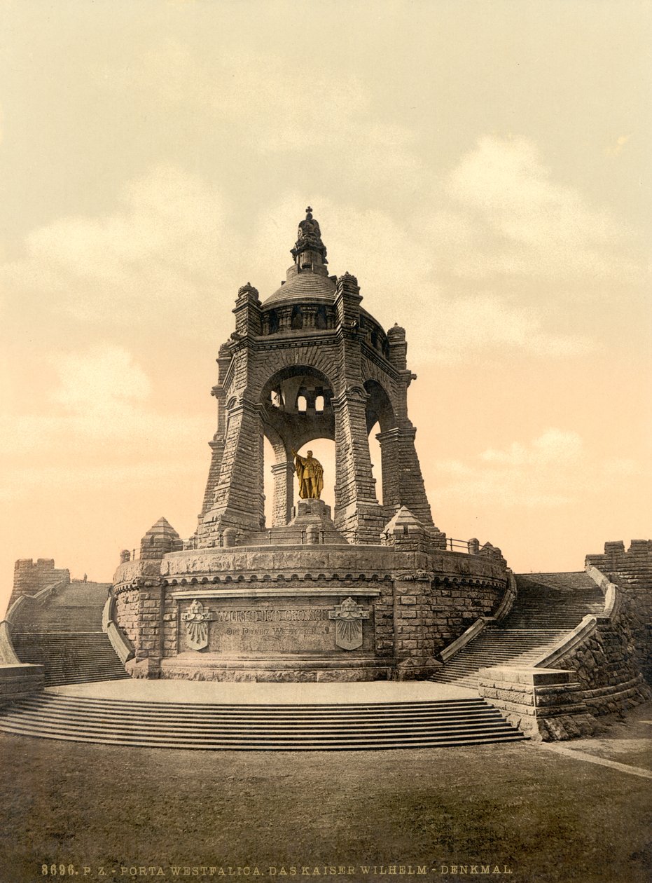 Vilmos császár emlékmű, Vesztfália, Németország, 1900 körül alkotó: Detroit Publishing Co.