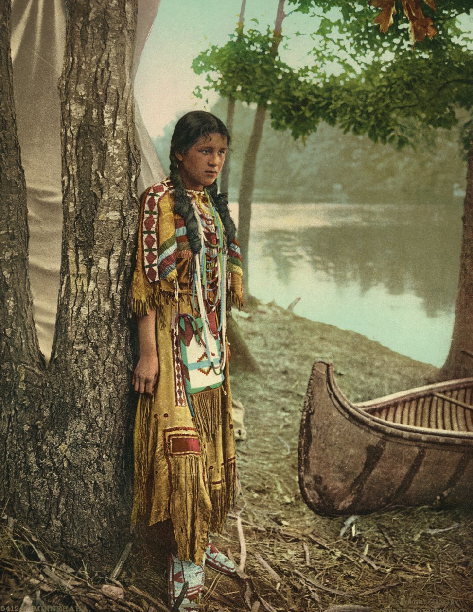 Minnehaha, 1904 körül (photochrom) alkotó: Detroit Publishing Co.