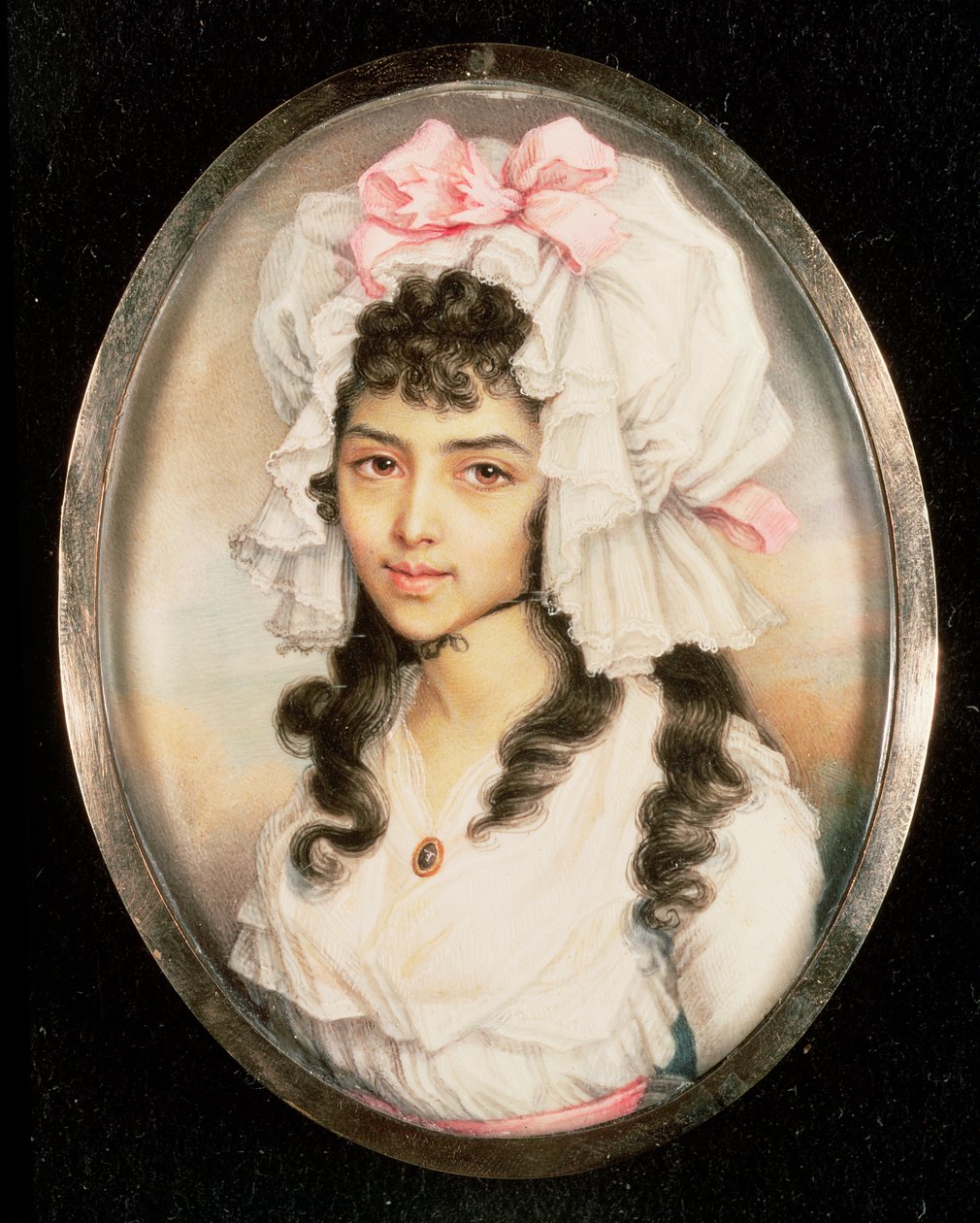 Miniatűr lány portréja alkotó: Diana