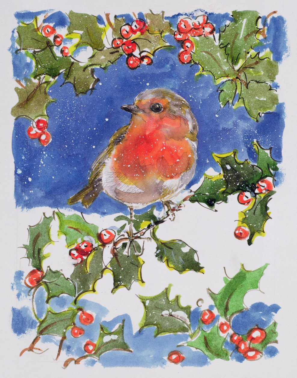 Christmas Robin, 1996 (wc) alkotó: Diane Matthes