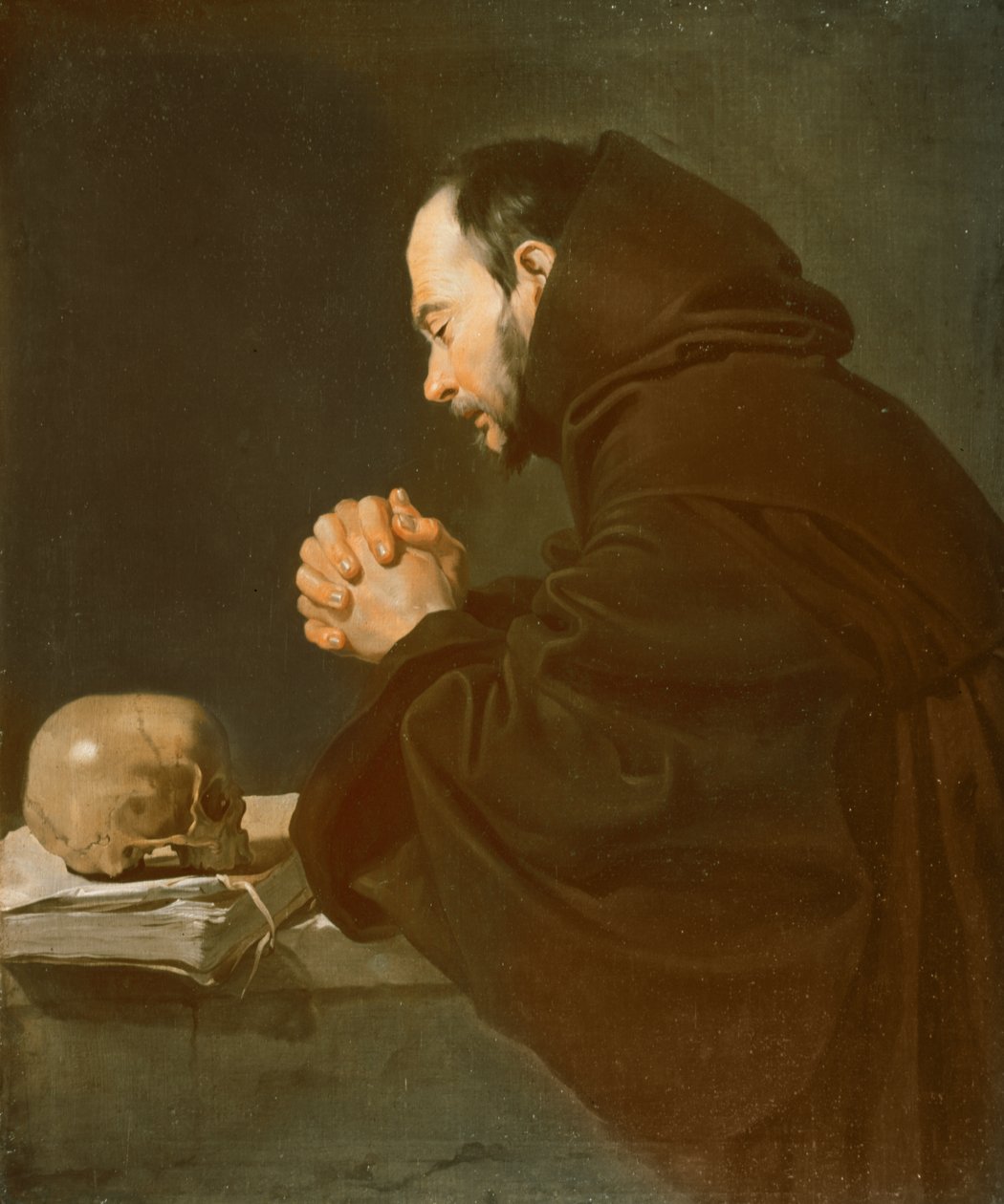 Szent Ferenc imában alkotó: Diego Velázquez
