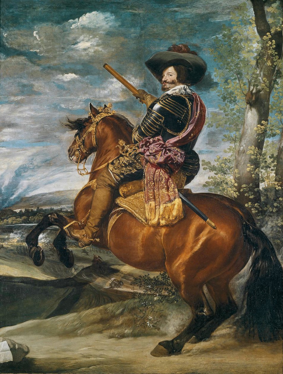 Don Gaspar de Guzman (1587-1645) Olivares gróf hercegének lovas portréja, 1634 alkotó: Diego Velázquez