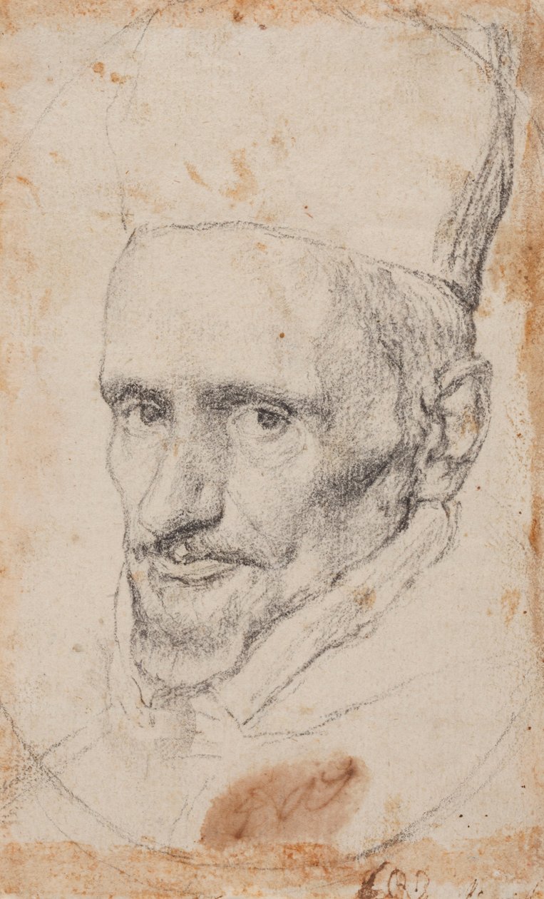 Borja bíboros portréja. alkotó: Diego Velázquez