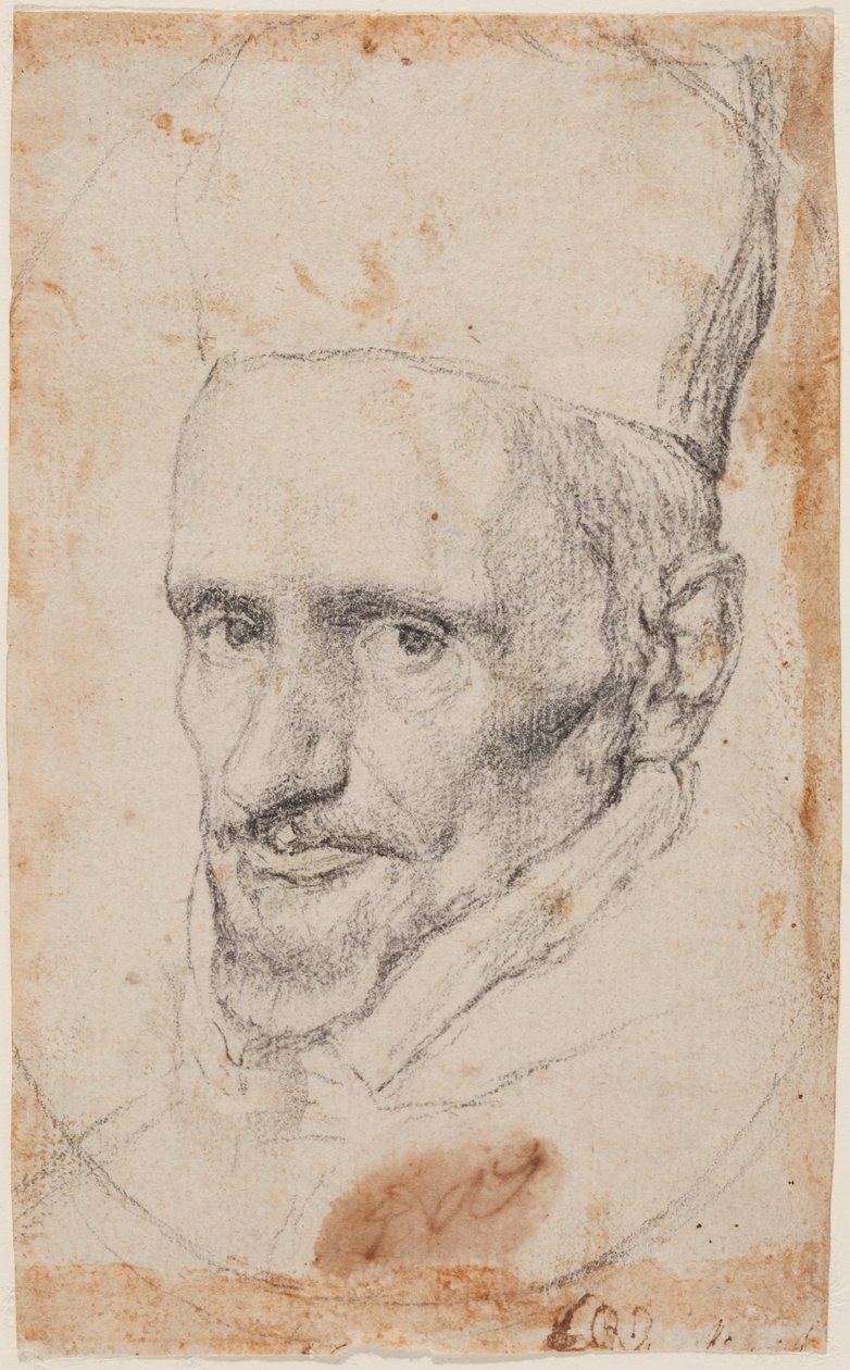 Borja bíboros portréja. alkotó: Diego Velázquez