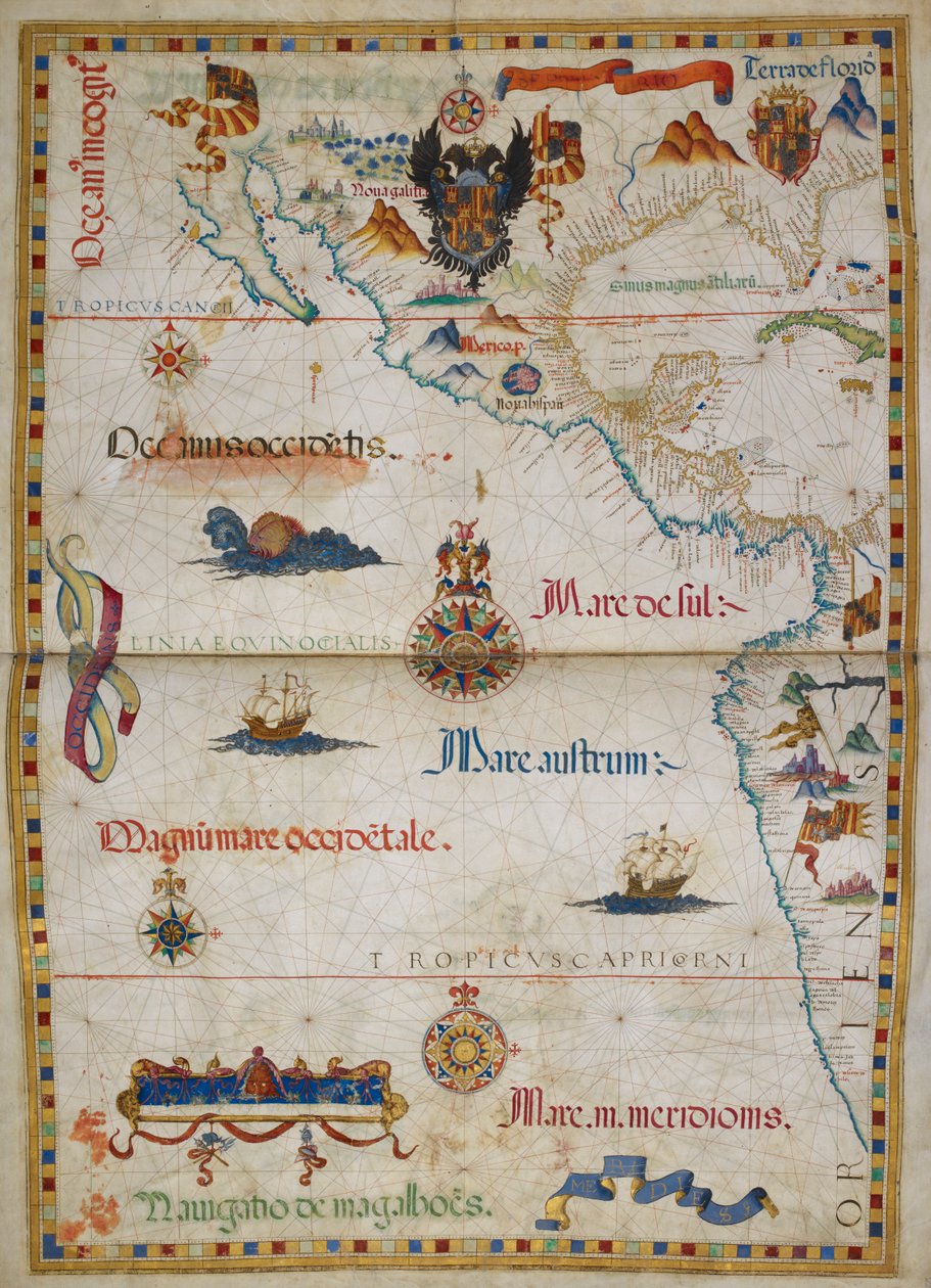 Illusztráció a "Queen Mary Atlas"-ból alkotó: Diego Homem