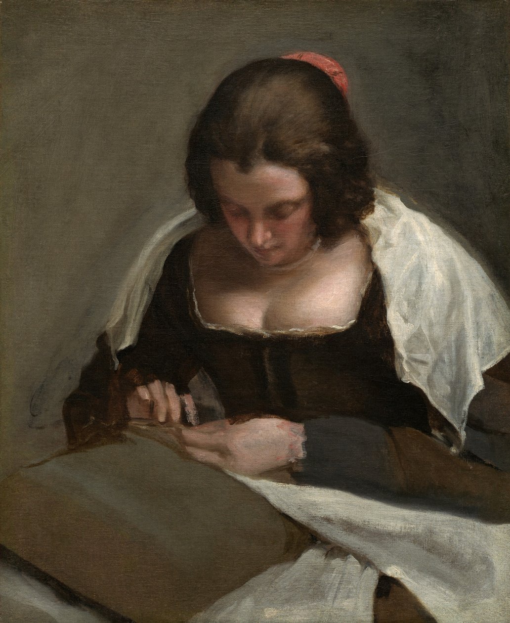 The Needlewoman, c. 16401650. alkotó: Diego Velasquez