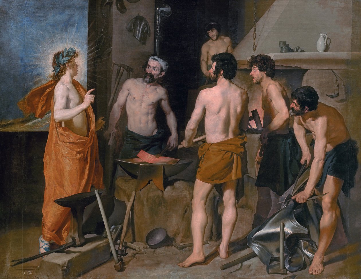 Apollo a Vulkán kovácsműhelyében alkotó: Diego Velázquez