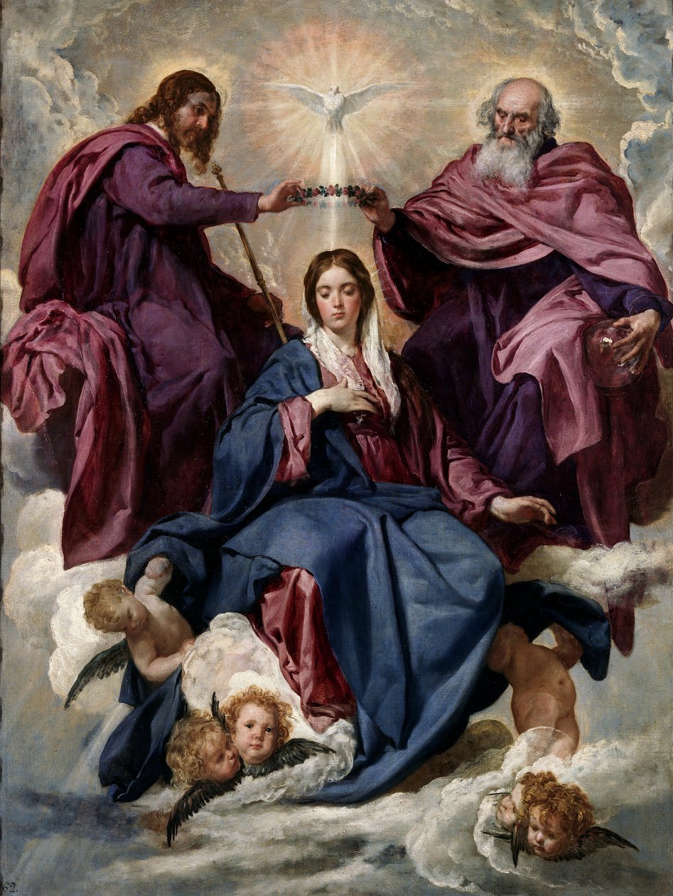 A Szűz megkoronázása alkotó: Diego Velázquez