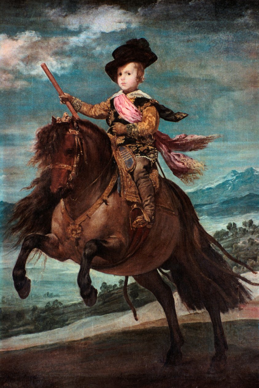 Baltasar Carlos herceg lóháton, 1635-36. alkotó: Diego Velázquez