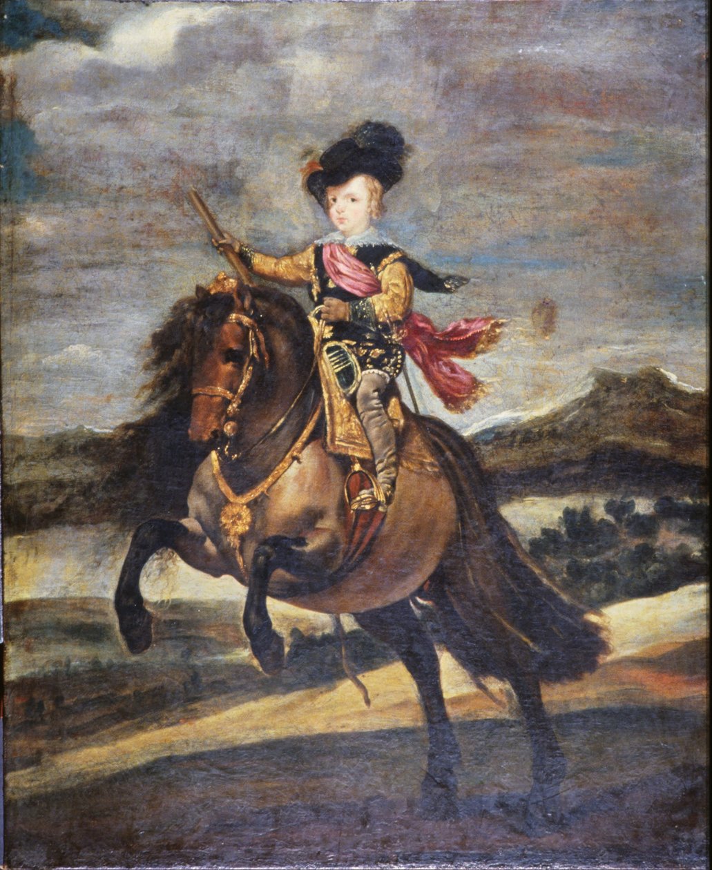 Az Infante Baltasar Carlos lóháton alkotó: Diego Velázquez