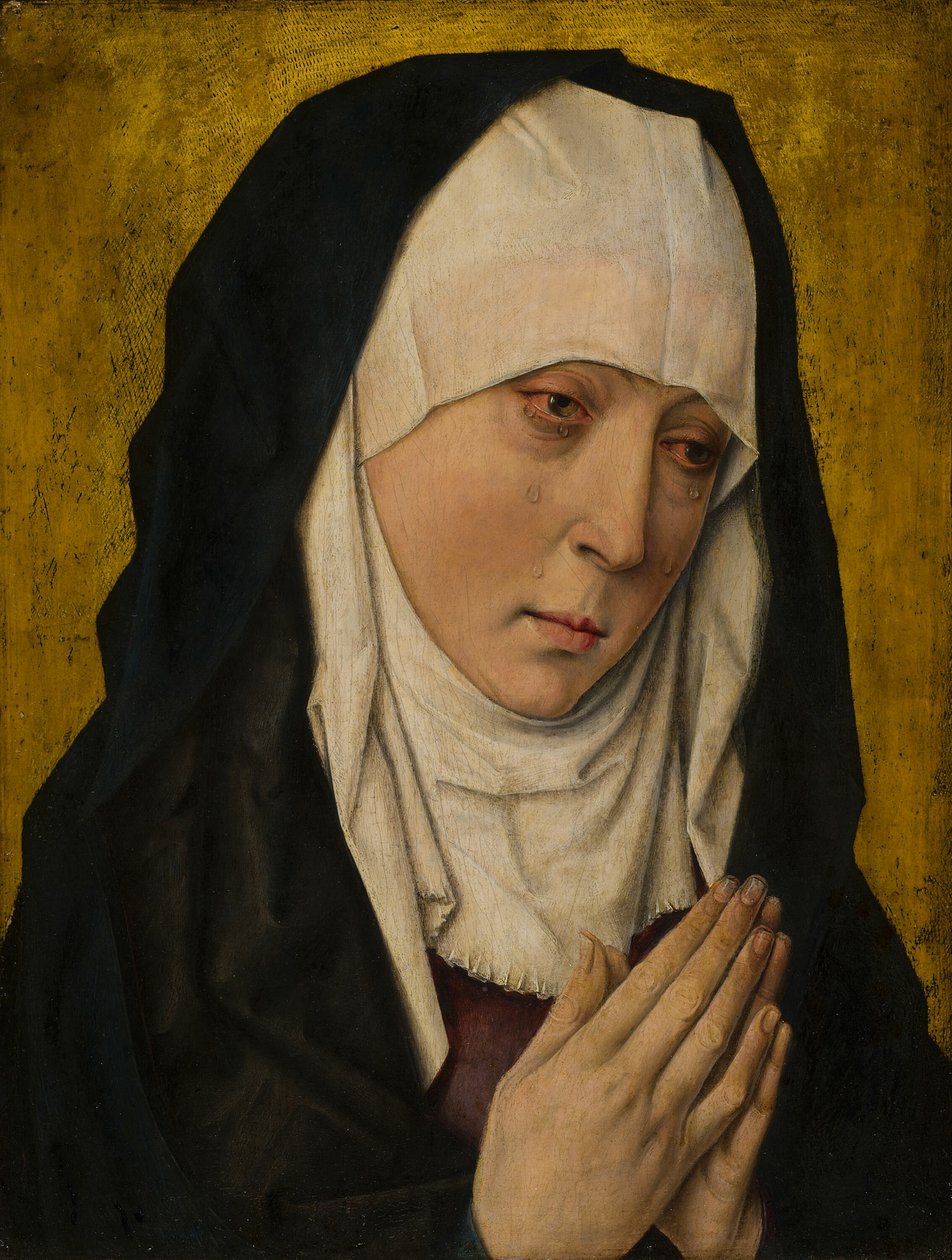 Mater Dolorosa (Bánatos Szűz) alkotó: Dieric Bouts