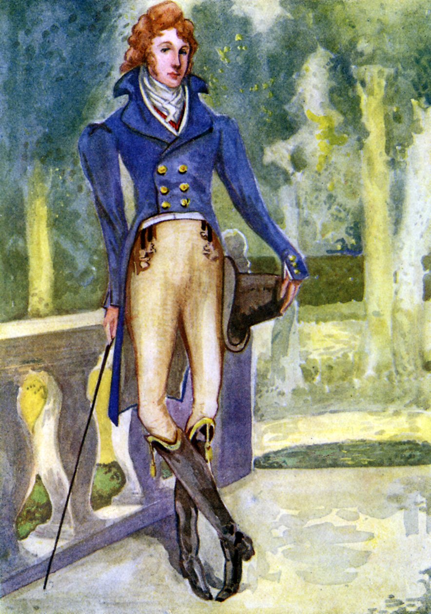 Férfiruha IV. György uralkodása idején (1820 ? 1830) alkotó: Dion Clayton Calthrop