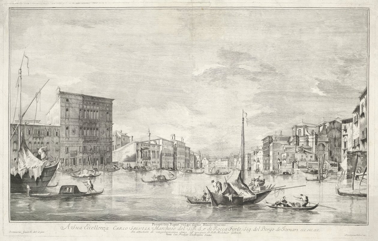 A Canal Grande Velencében alkotó: Dionigi Valesio