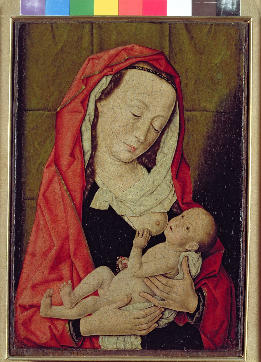 Madonna és gyermeke (panel) alkotó: Dirck Bouts