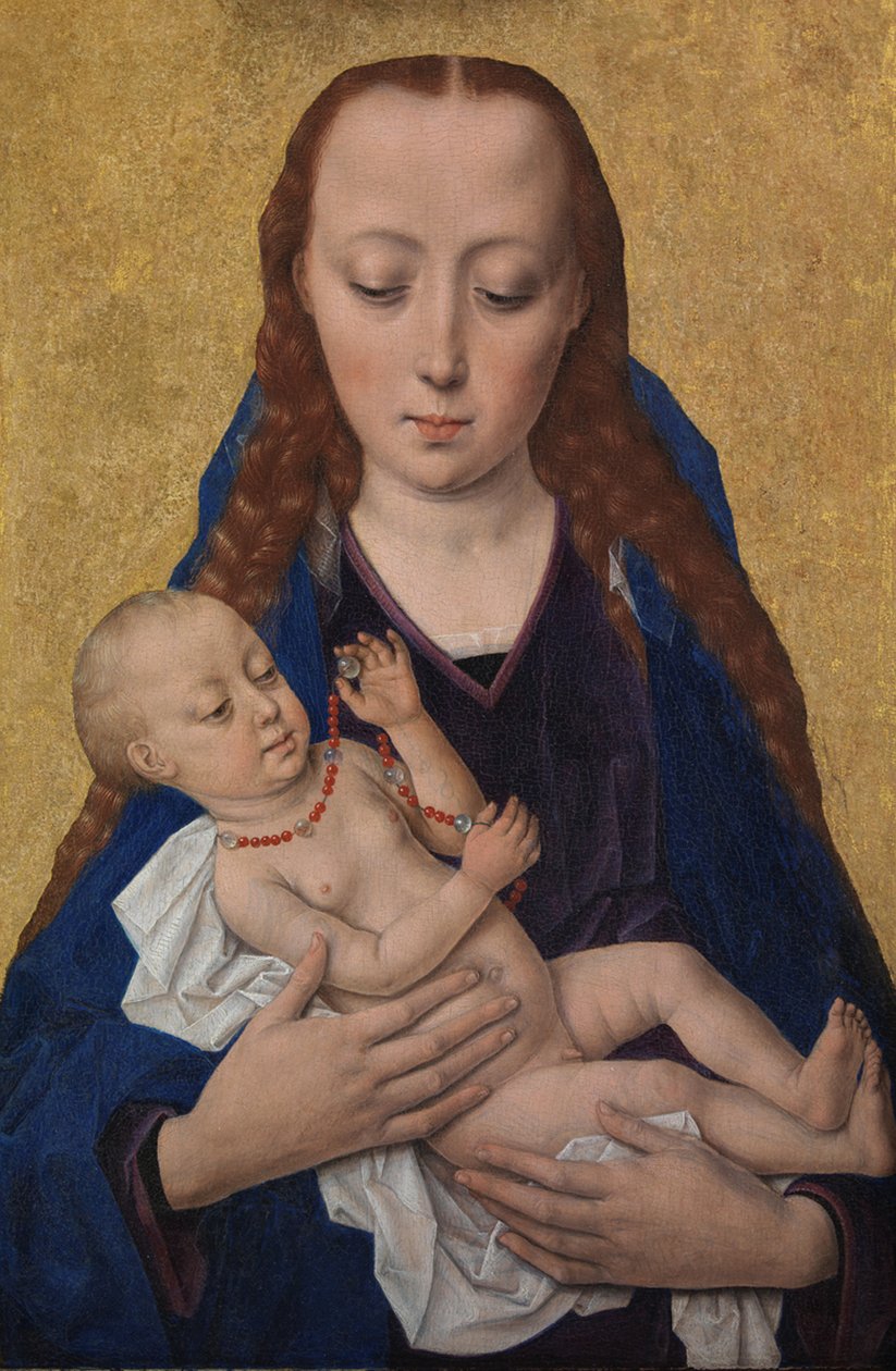 Szűz és gyermek, 1454 után (tempera a panelen) alkotó: Dirck Bouts