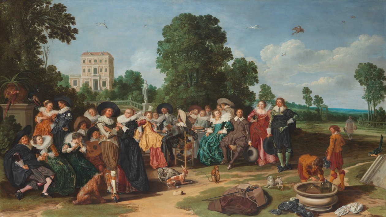 A külső párt alkotó: Dirck Hals