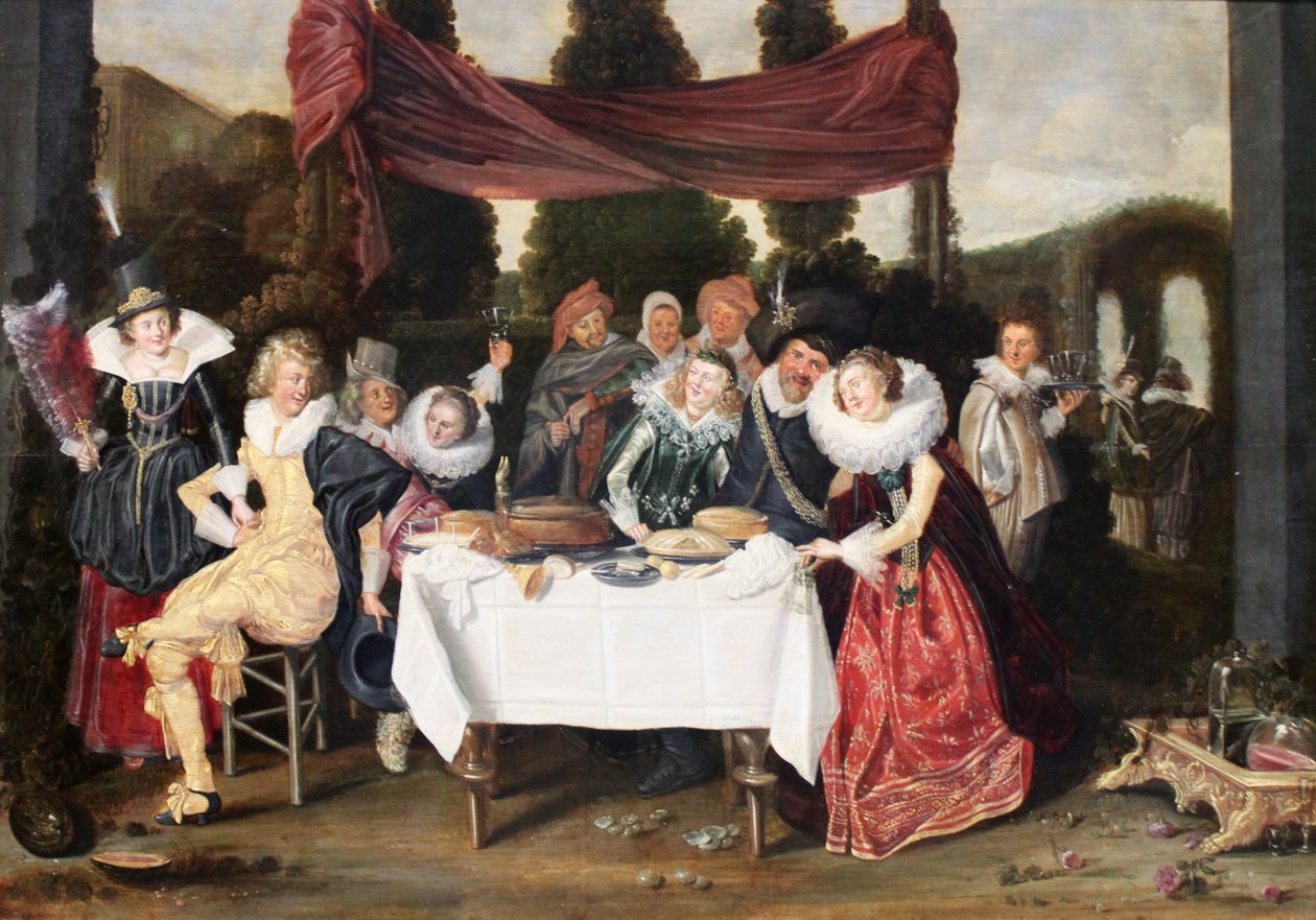 Vidám társaság alkotó: Dirck Hals