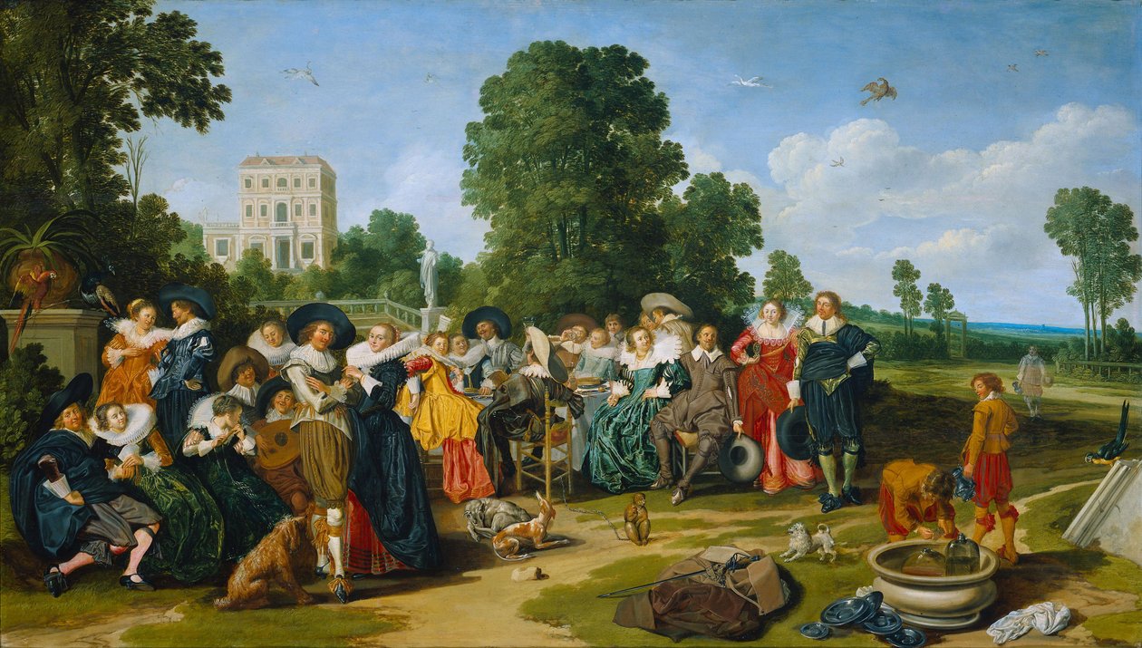 A Fête champêtre alkotó: Dirck Hals