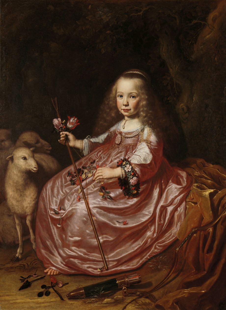 Clara Alewijn portréja, 1644 alkotó: Dirck Santvoort