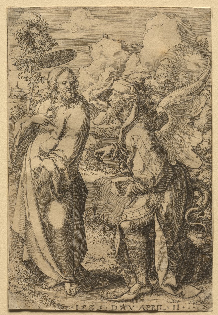 Krisztus megkísértése, 1525. alkotó: Dirk Vellert