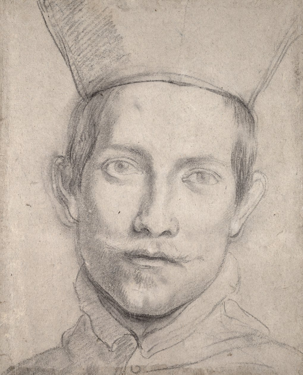 Egy bíboros portréja (fekete kréta papíron) alkotó: Domenichino