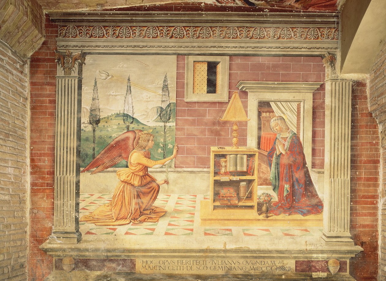 Az Angyali üdvözlet alkotó: Domenico Ghirlandaio