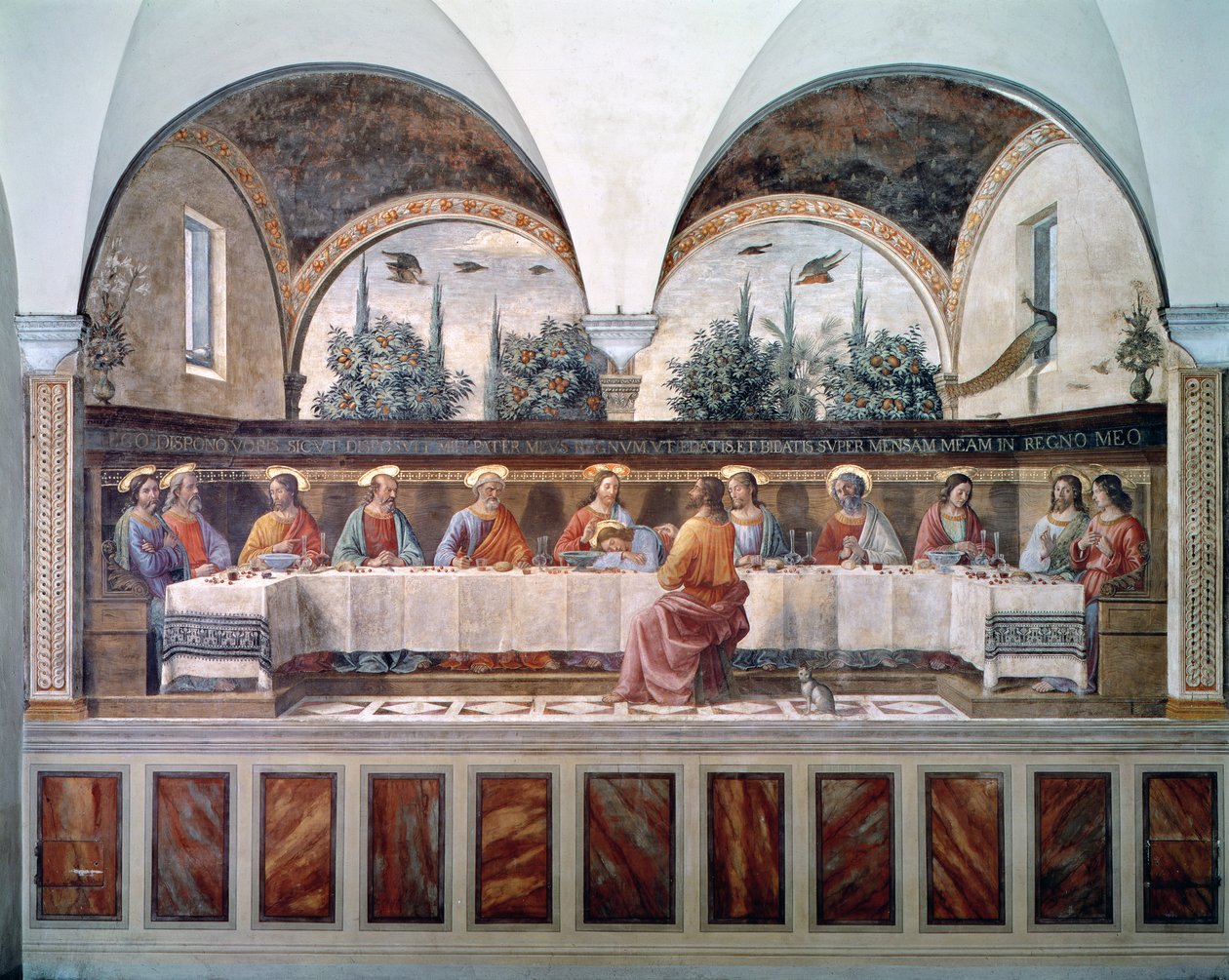 Az utolsó vacsora alkotó: Domenico Ghirlandaio