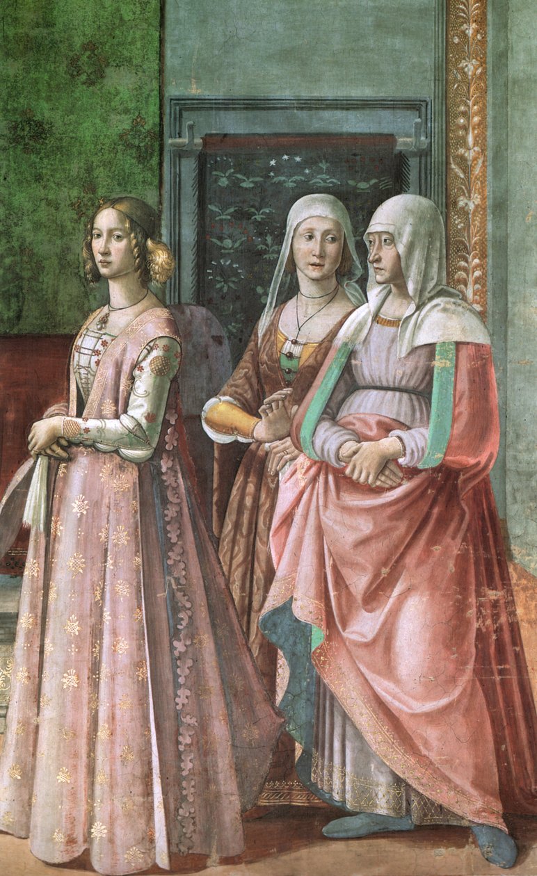 cappella tornabuoni freskók Firenzében alkotó: Domenico Ghirlandaio