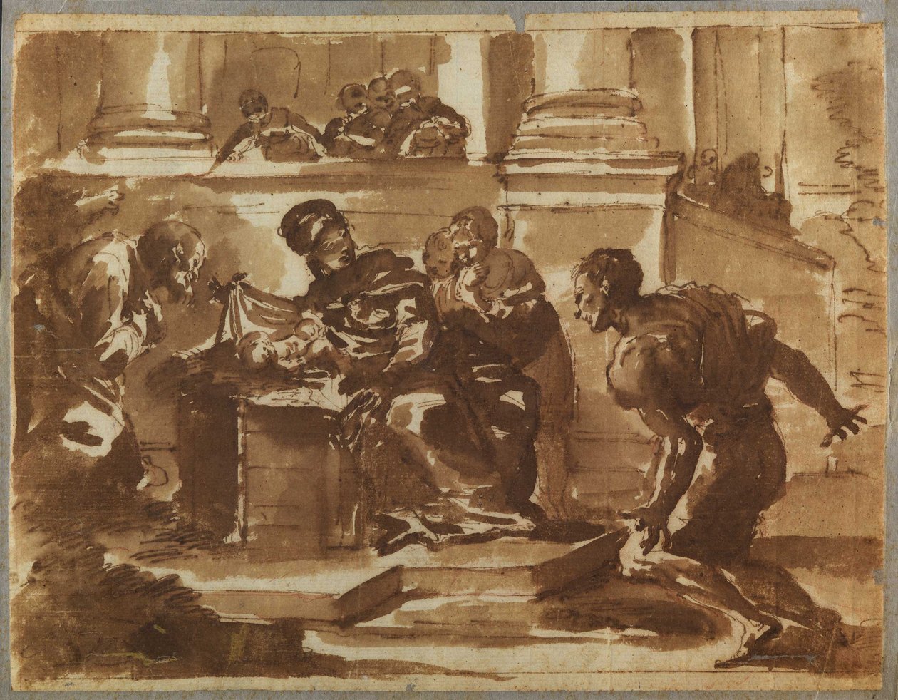 A pásztorok imádása alkotó: Domenico Maria Canuti