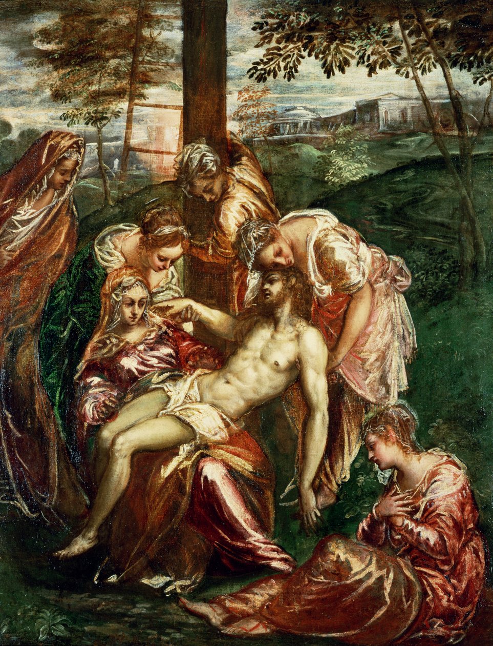 Leszállás a keresztről alkotó: Domenico Robusti Tintoretto