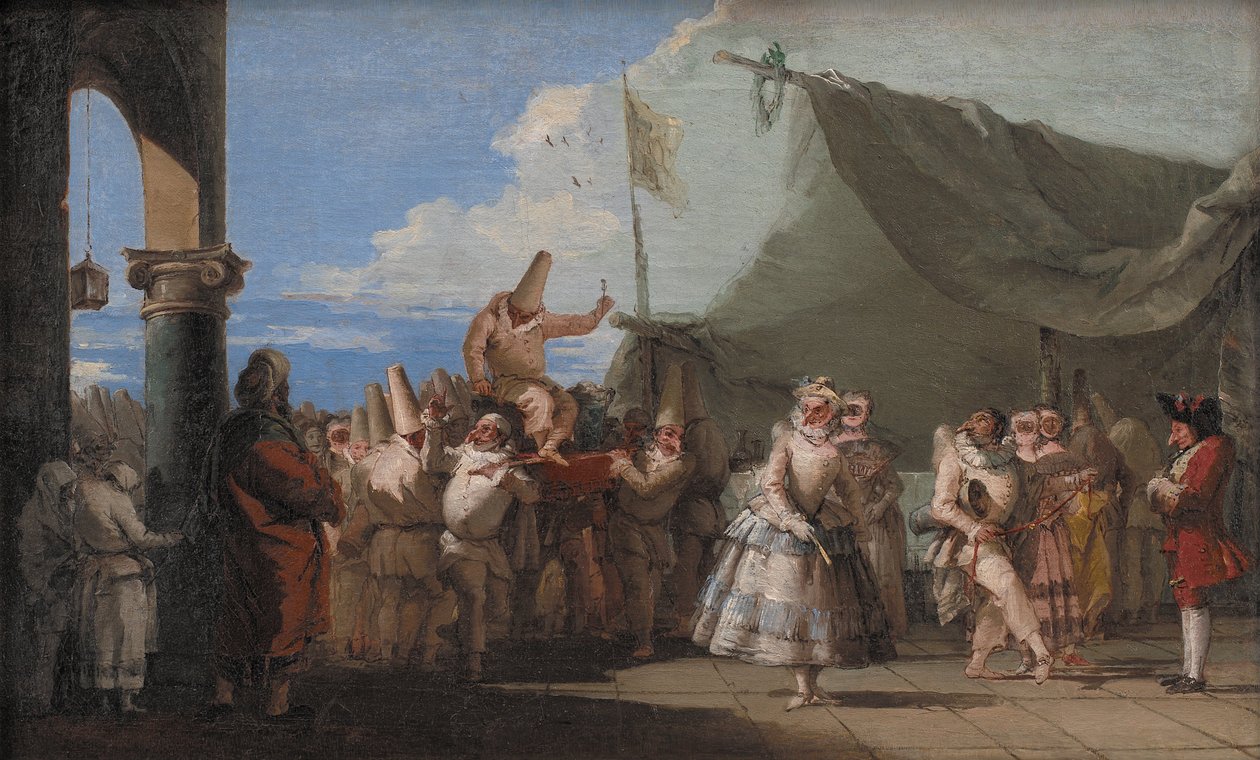 A Pulcinella diadala alkotó: Domenico Tiepolo