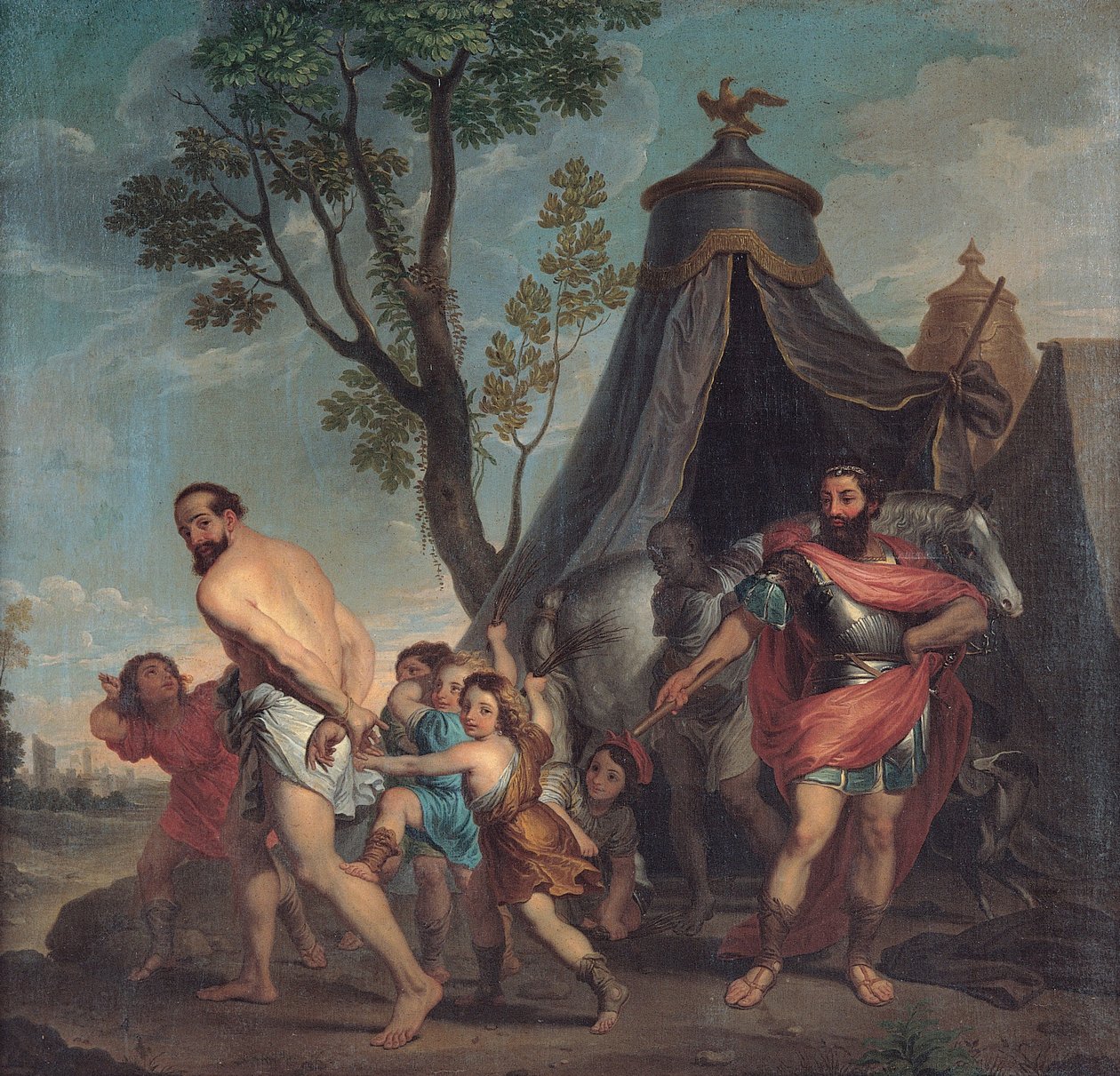 Camillus és Falerii iskolamester alkotó: Domenico Corvi