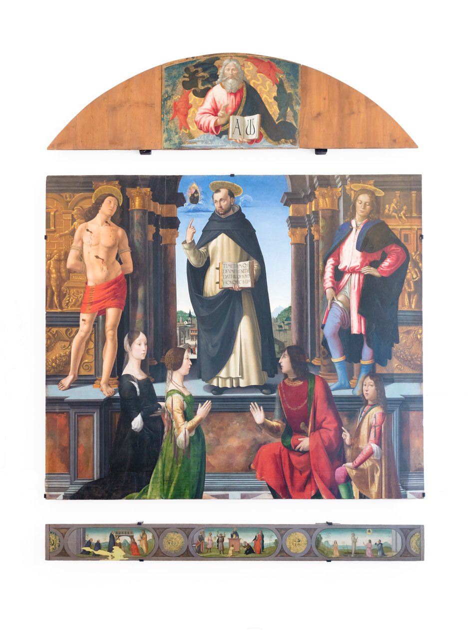 oltárkép a szt. Vincent Ferrer alkotó: Domenico (1449 94) Ghirlandaio