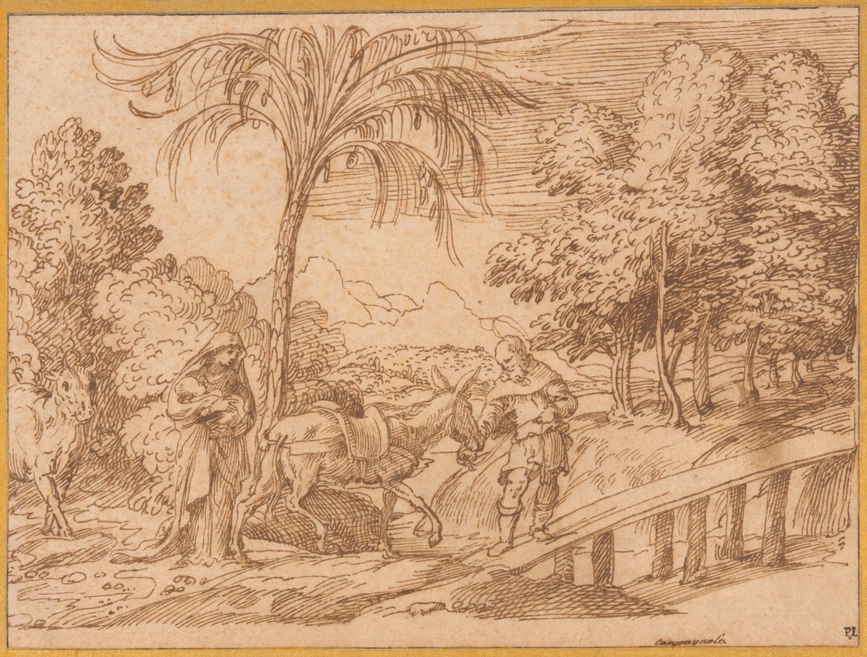 Repülés Egyiptomba alkotó: Domenico Campagnola