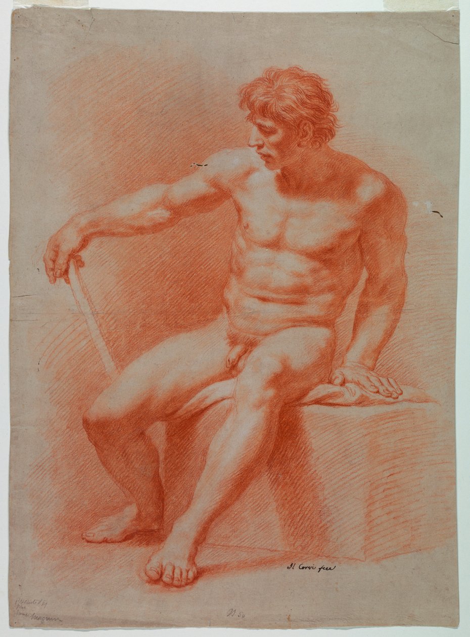 Rajz, akt alkotó: Domenico Corvi