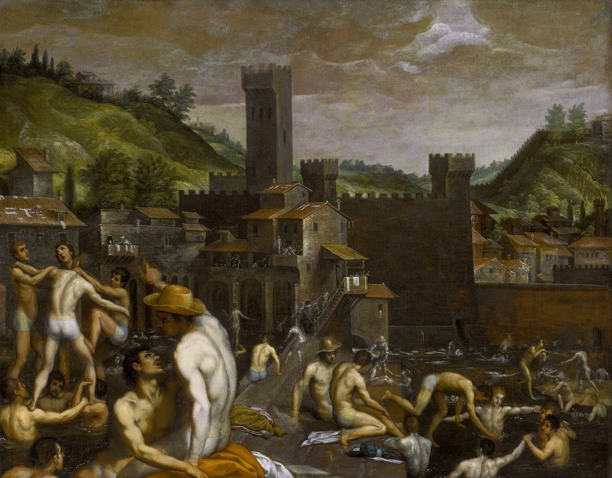 Fürdőzők San Niccolóban alkotó: Domenico Cresti