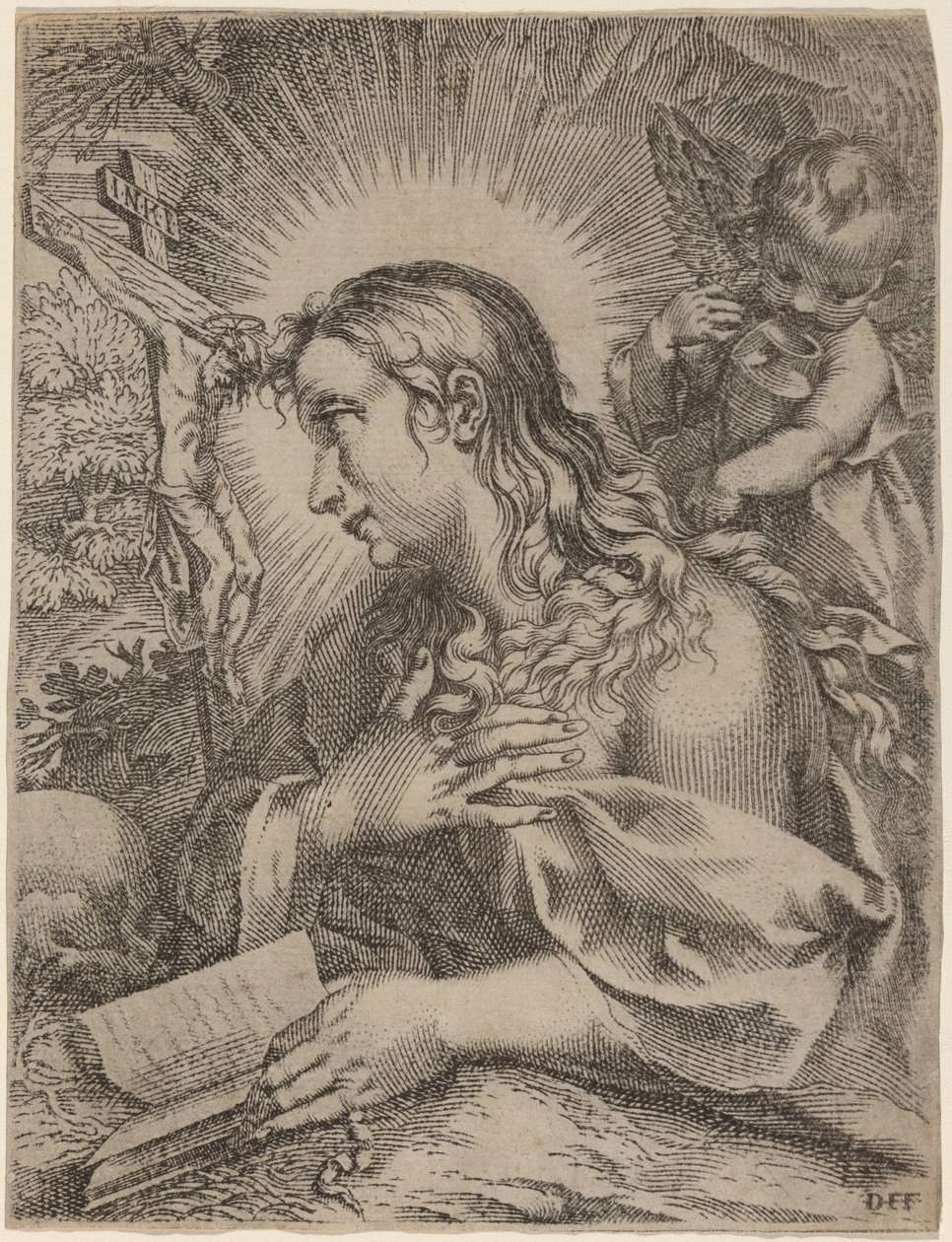 A bűnbánó Magdolna alkotó: Domenico Falcini after Francesco Villamena after Francesco Vanni